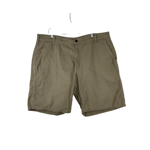 Carhartt Shorts Mens 42 Khaki Relaxed Fit Outdoors Work Wear Casual - Picture 1 of 9